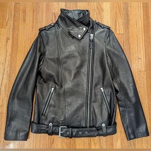MACKAGE Black Leather Selenia Jacket size small